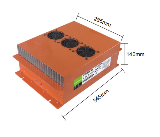EJ-5000W On-Board Charger | 5000W IP65 | 12V-72V Heavy Industrial OBC