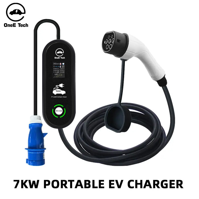 OneE-EQ-P EV Charger Fast Charging Station Charging Pile For New Energy Electric Vehicle Type 2 Portable Ev Charger 7kw