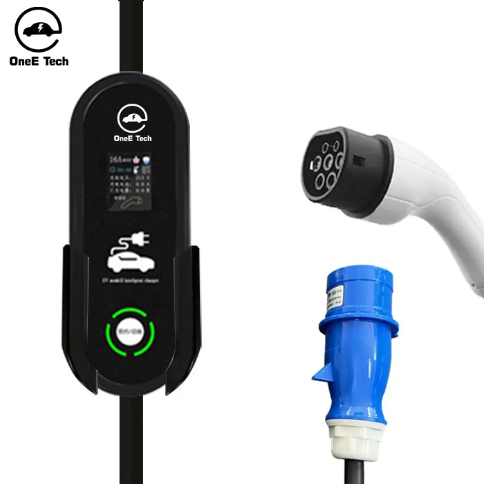 OneE-EQ-P EV Charger Fast Charging Station Charging Pile For New Energy Electric Vehicle Type 2 Portable Ev Charger 7kw