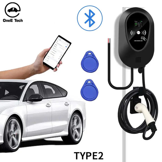OneE-EQ-W Manufacturers Wallbox 7kw 3.5kw Ac Ev Charging Station New Energy Vehicle Parts Smart Ac Electric Vehicles Charger 3.5kw