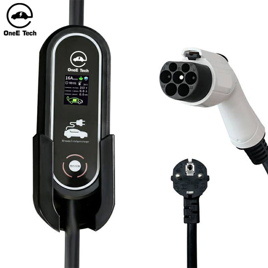 OneE-EQ-P Portable GB/T charger 3.5KW 16A level 2 EV charging pile homeuse for electric cars