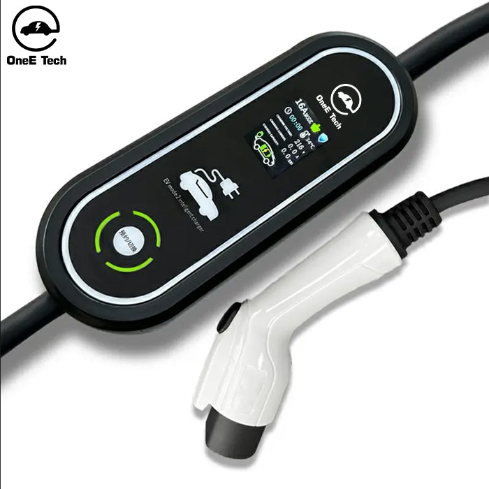 OneE-EQ-P portable GBT EV Charger Level 2 (NEMA 10-32 32A 6.6KW) Portable Electric and Hybrid Vehicle Charging Station