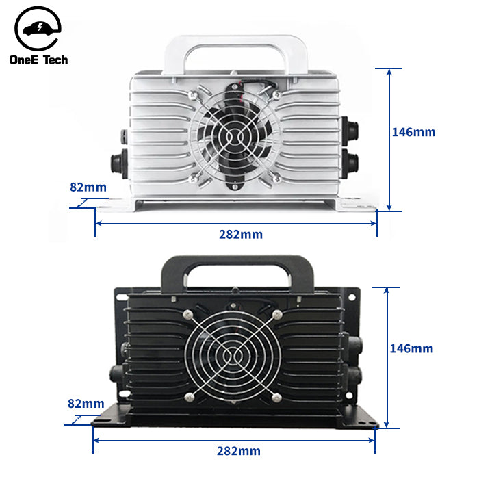 OneE-ES-1500W On Board Charger lifepo4 golf cart 48v 36v fast charger waterproof fully sealed motorcycle battery charger