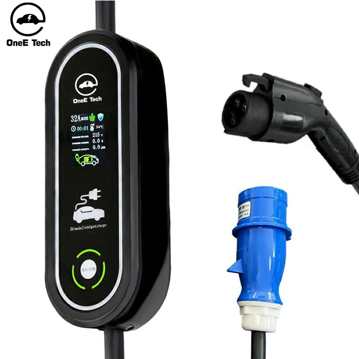 Portable J1772 charger 7KW 32A level 2 EV charging pile homeuse for electric cars